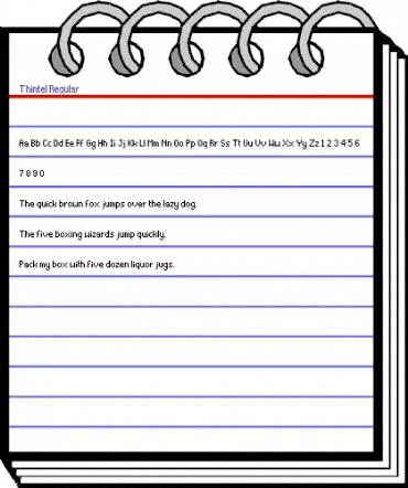 Thintel Regular animated font preview Thintel Regular animated font preview