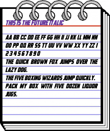 This Is The Future Italic animated font preview This Is The Future Italic animated font preview