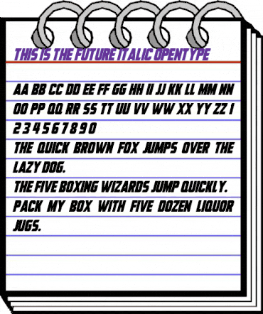 This Is The Future Italic animated font preview