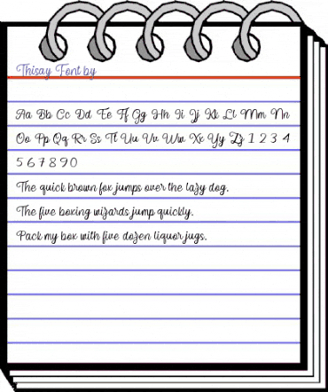 Thisay Regular animated font preview Thisay Regular animated font preview