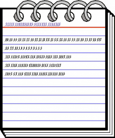 Three Dimensions Stroked Regular animated font preview