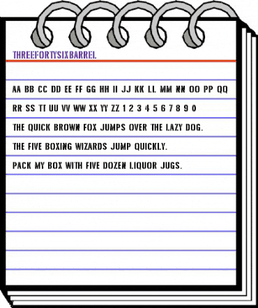 Threefortysixbarrel Regular animated font preview Threefortysixbarrel Regular animated font preview