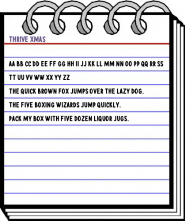 Thrive Xmas Regular animated font preview Thrive Xmas Regular animated font preview