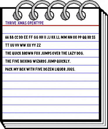 Thrive Xmas Regular animated font preview Thrive Xmas Regular animated font preview