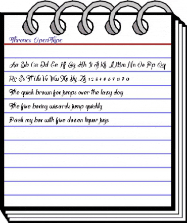 Thrones Alternative animated font preview