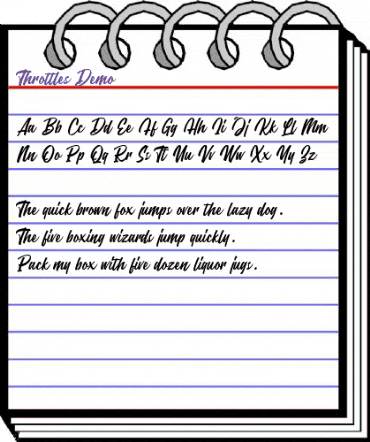 Throttles Demo Regular animated font preview Throttles Demo Regular animated font preview