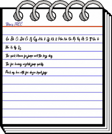 Thrucy FREE Regular animated font preview Thrucy FREE Regular animated font preview