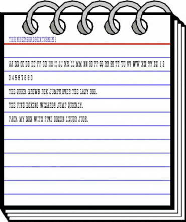 ThunderbirdDExtConIn1 Regular animated font preview ThunderbirdDExtConIn1 Regular animated font preview