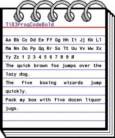 Ti83pc Bold animated font preview Ti83pc Bold animated font preview