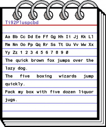 Ti92Pluspc Bold animated font preview Ti92Pluspc Bold animated font preview