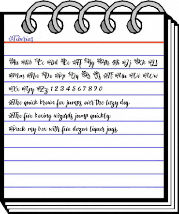 Tiberias Regular animated font preview