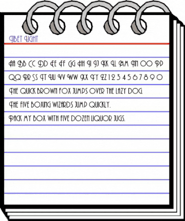 Tibet Light Regular animated font preview