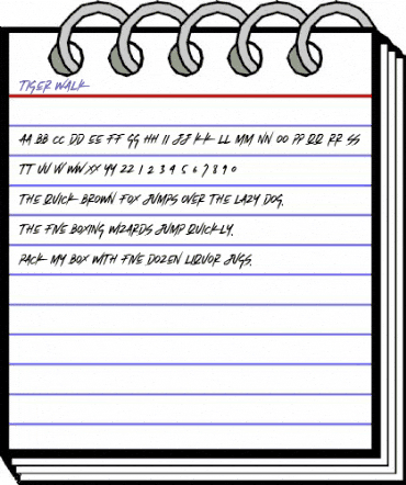 Tiger Walk Regular animated font preview Tiger Walk Regular animated font preview