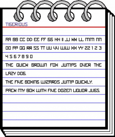 Tigerious Regular animated font preview