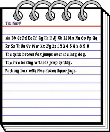 TikiSurf Medium animated font preview TikiSurf Medium animated font preview