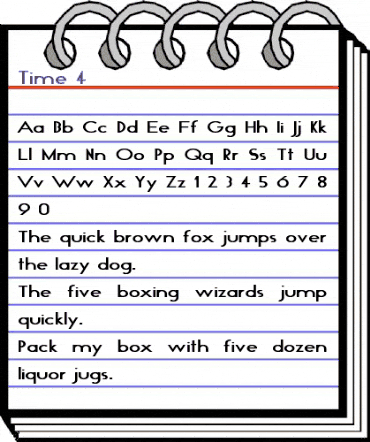Time 4 Bold animated font preview