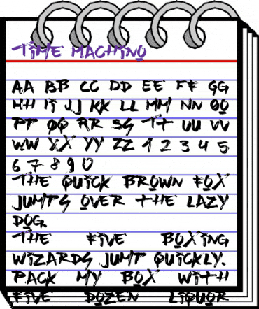 Time Machino Regular animated font preview Time Machino Regular animated font preview