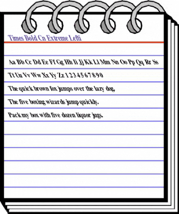 Times-Bold Cn Extreme Lefti Regular animated font preview Times-Bold Cn Extreme Lefti Regular animated font preview