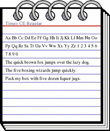 Times CE Regular animated font preview Times CE Regular animated font preview
