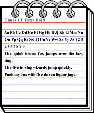 Times LT ExtraBold Regular animated font preview Times LT ExtraBold Regular animated font preview