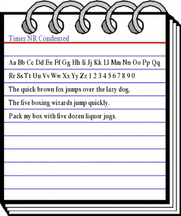Times NR Condensed Regular animated font preview Times NR Condensed Regular animated font preview