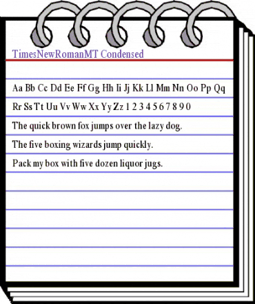 TimesNewRomanMT-Condensed Roman animated font preview TimesNewRomanMT-Condensed Roman animated font preview