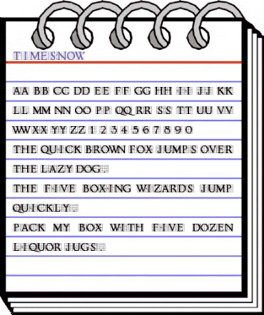 Timesnow Regular animated font preview Timesnow Regular animated font preview