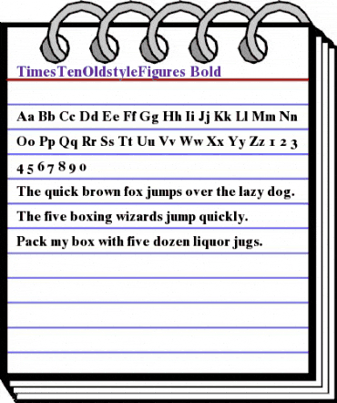 TimesTenOldstyleFigures Bold animated font preview TimesTenOldstyleFigures Bold animated font preview