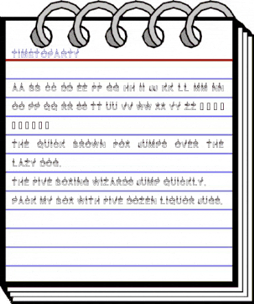 TimeToParty Medium animated font preview