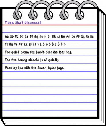 Tioem-Black-Distressed Regular animated font preview Tioem-Black-Distressed Regular animated font preview