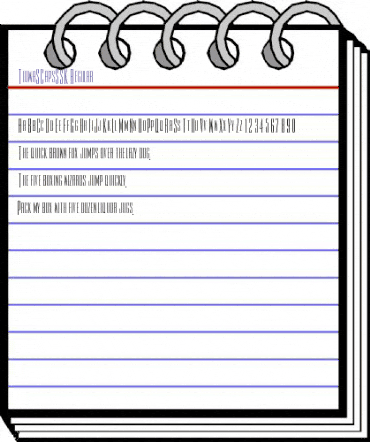 TiowaSCapsSSK Regular animated font preview TiowaSCapsSSK Regular animated font preview