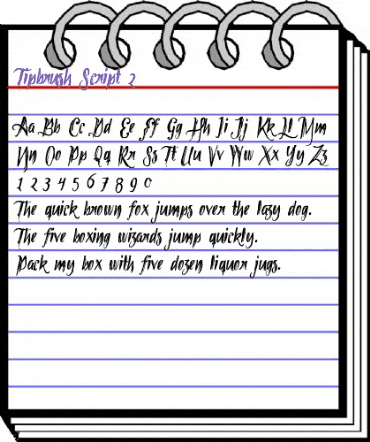 Tipbrush Script 2 Regular animated font preview Tipbrush Script 2 Regular animated font preview