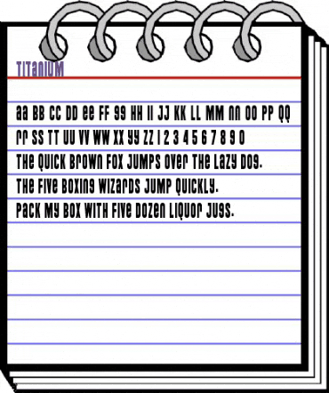 Titanium Regular animated font preview