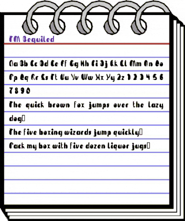 TM Beguiled Regular animated font preview TM Beguiled Regular animated font preview