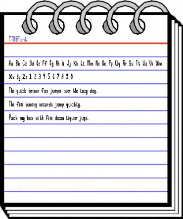 TMBFont Regular animated font preview TMBFont Regular animated font preview