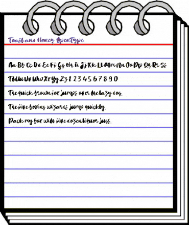 Toast and Honey Regular animated font preview Toast and Honey Regular animated font preview