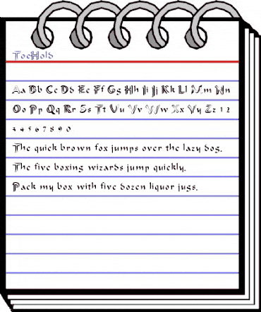 ToeHold Regular animated font preview ToeHold Regular animated font preview