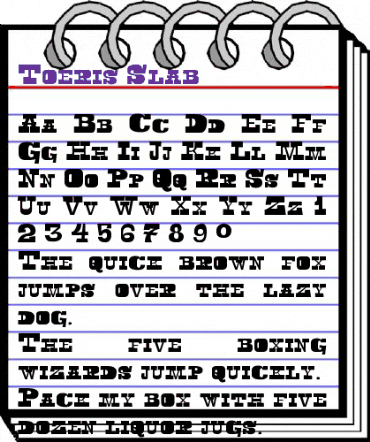Toeris Slab animated font preview Toeris Slab animated font preview
