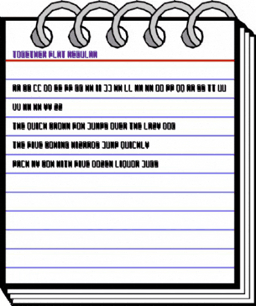 Together Flat Regular animated font preview