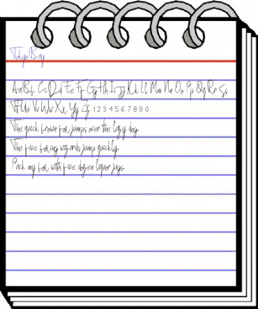 Tokyo Bay Regular animated font preview