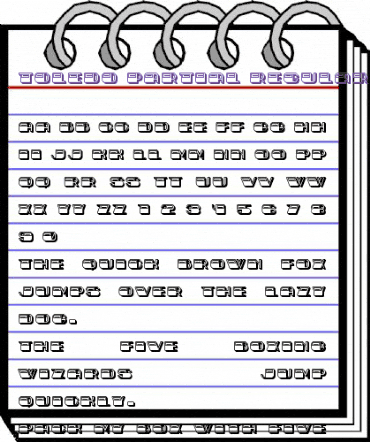 Toledo Partial Regular animated font preview