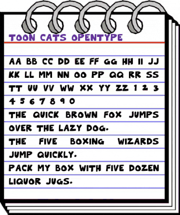 Toon Cats Regular animated font preview Toon Cats Regular animated font preview