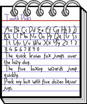 Tooth Picks Regular animated font preview Tooth Picks Regular animated font preview