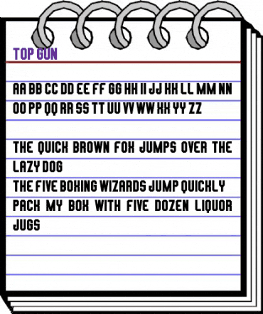 TOP GUN Regular animated font preview TOP GUN Regular animated font preview