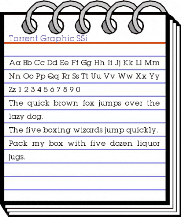 Torrent Graphic SSi Regular animated font preview Torrent Graphic SSi Regular animated font preview
