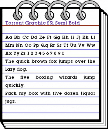 Torrent Graphic SSi Semi Bold animated font preview Torrent Graphic SSi Semi Bold animated font preview
