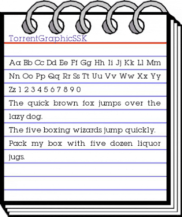TorrentGraphicSSK Regular animated font preview TorrentGraphicSSK Regular animated font preview
