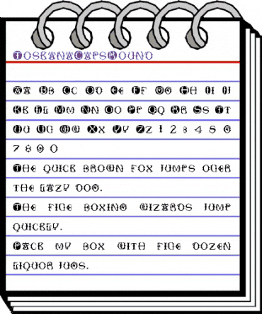 ToskanaCapsRound Regular animated font preview ToskanaCapsRound Regular animated font preview
