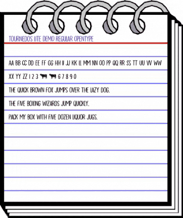 Tournedos Lite DEMO Regular animated font preview Tournedos Lite DEMO Regular animated font preview