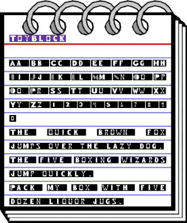 ToyBlock- Regular animated font preview ToyBlock- Regular animated font preview
